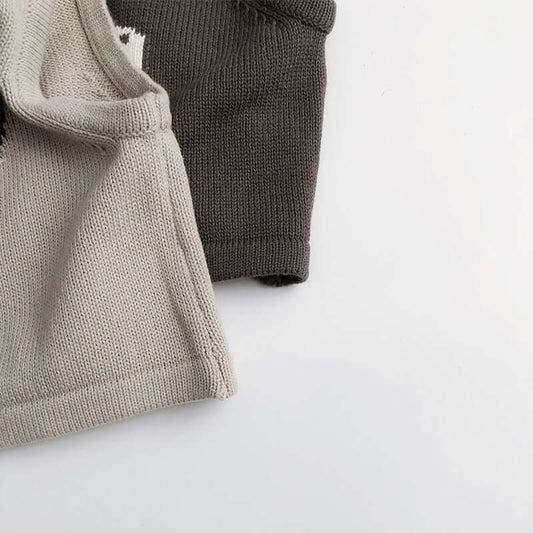 Spring And Autumn Vest Sleeveless Jacquard Knitted Cotton