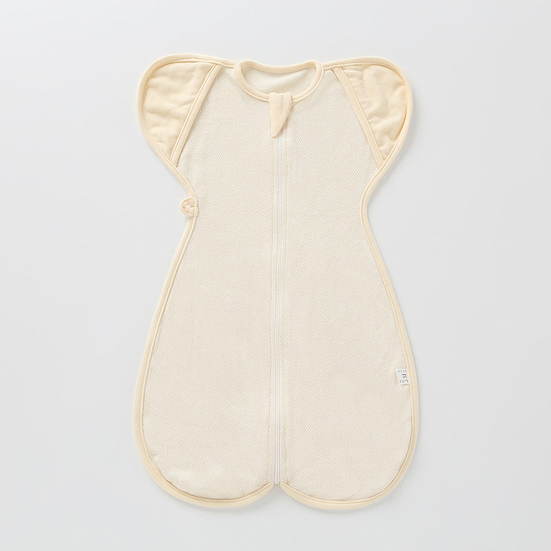 Baby Sleeping Bag Surrender Breathable Dual-use Newborn Organic Cotton Anti-kicking Blanket Leggings Swaddling Anti-startle
