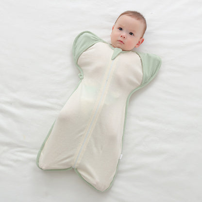 Baby Sleeping Bag Surrender Breathable Dual-use Newborn Organic Cotton Anti-kicking Blanket Leggings Swaddling Anti-startle