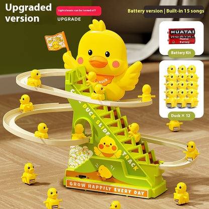 Cheering Duck Automatic Stair Climbing Children's Assembled Electric Track