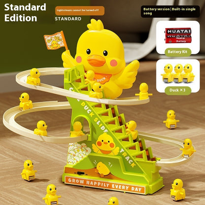 Cheering Duck Automatic Stair Climbing Children's Assembled Electric Track