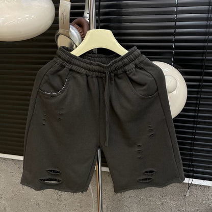 Multi-hole Terry Sports Shorts Children's Summer Clothing