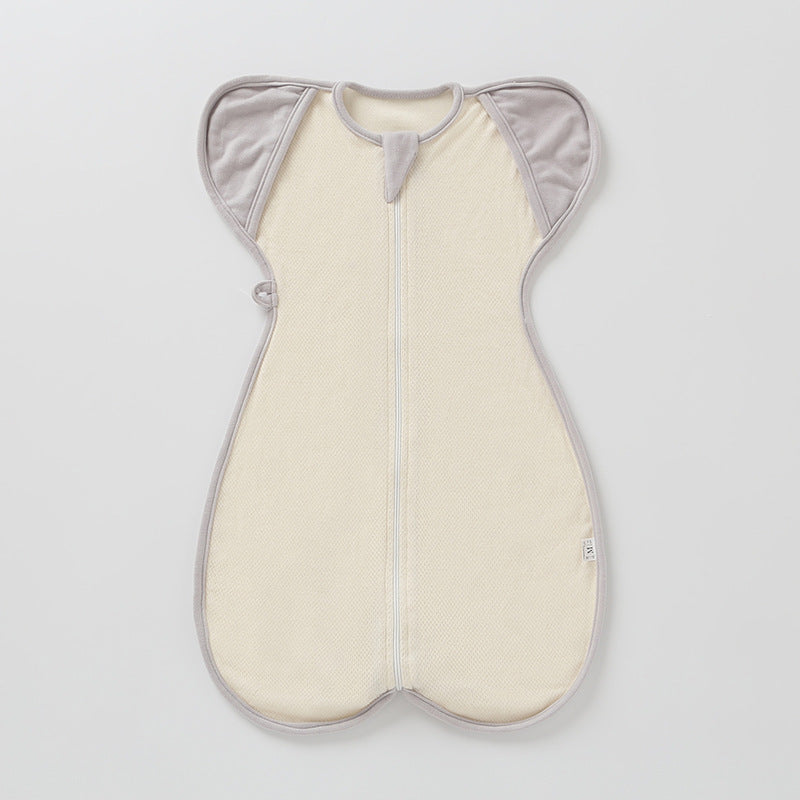 Baby Sleeping Bag Surrender Breathable Dual-use Newborn Organic Cotton Anti-kicking Blanket Leggings Swaddling Anti-startle
