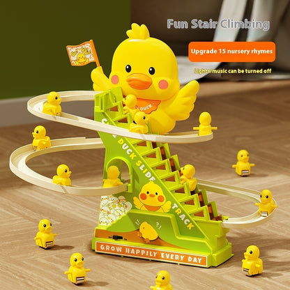 Cheering Duck Automatic Stair Climbing Children's Assembled Electric Track